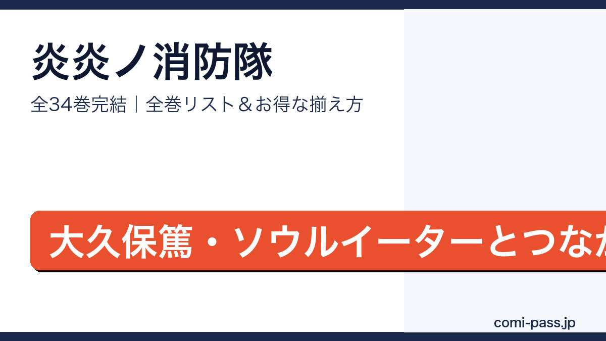 炎炎ノ消防隊全巻リストとお得な揃え方