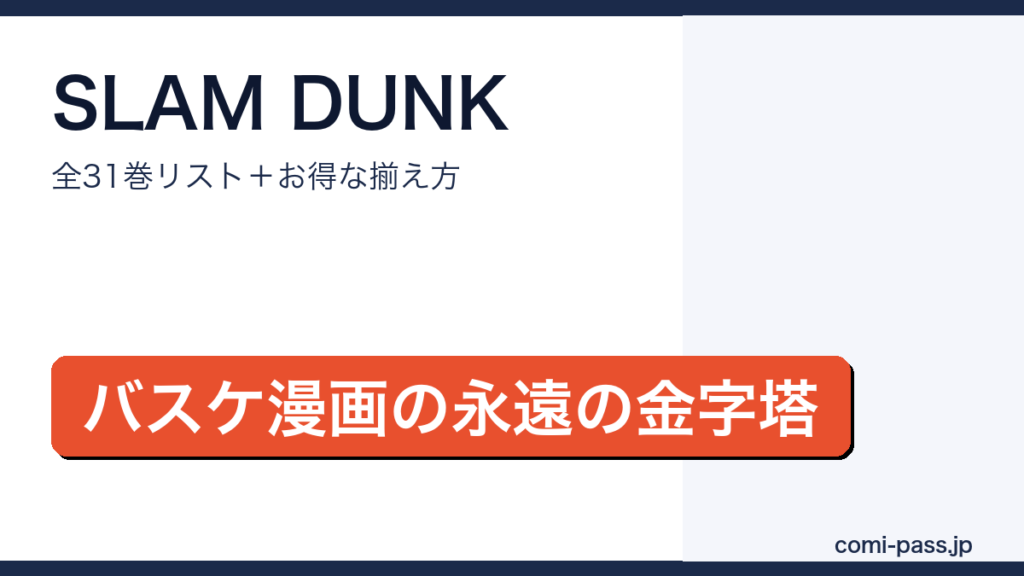 SLAM DUNK 全巻まとめ・お得な揃え方