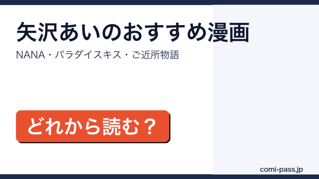 矢沢あいのおすすめ漫画まとめアイキャッチ画像