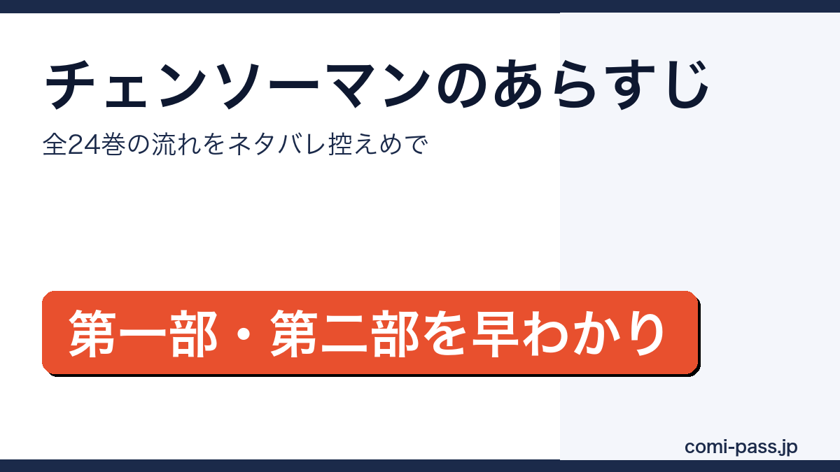チェンソーマンのあらすじを最初から解説するアイキャッチ画像