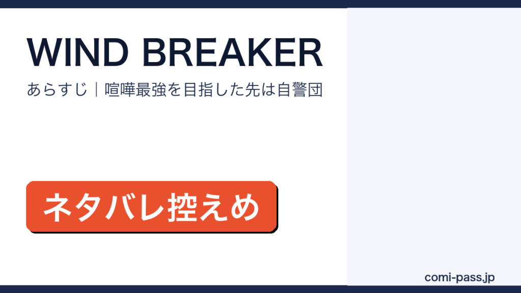 WIND BREAKERのあらすじを解説するアイキャッチ画像