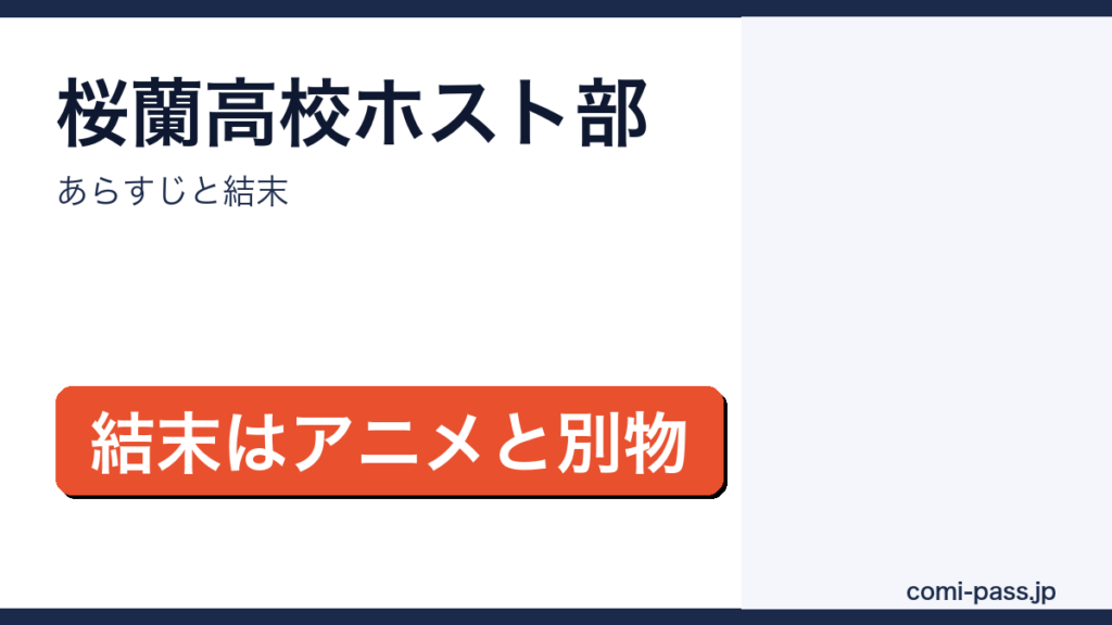 桜蘭高校ホスト部のあらすじと結末を解説するアイキャッチ画像