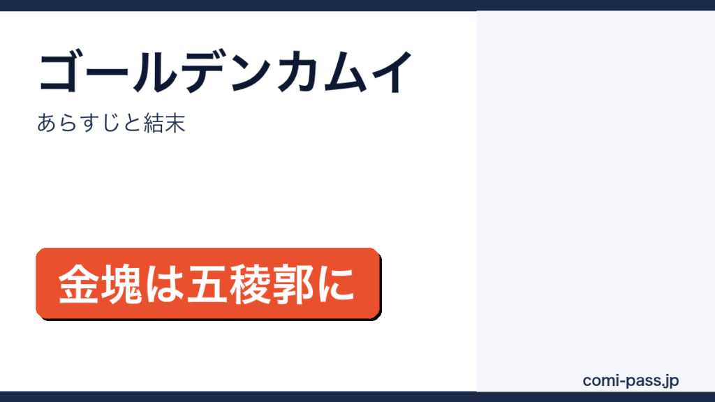 ゴールデンカムイのあらすじと結末を解説するアイキャッチ画像