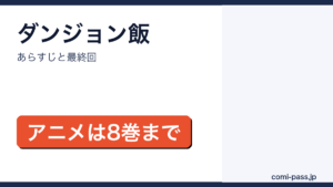 ダンジョン飯のあらすじと最終回を解説するアイキャッチ画像